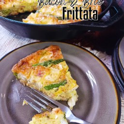 CARAMELIZED ONION, BACON & BRIE FRITTATA